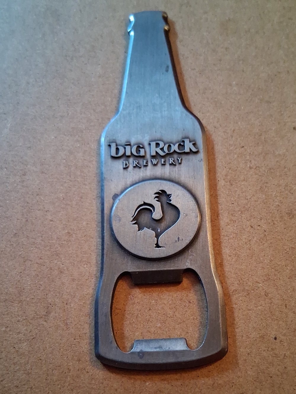 Bottle-Shaped Metal Bottle Opener - Silver
